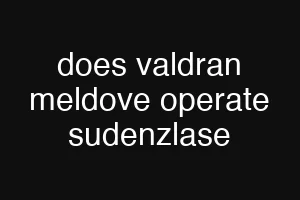 does valdran meldove operate sudenzlase